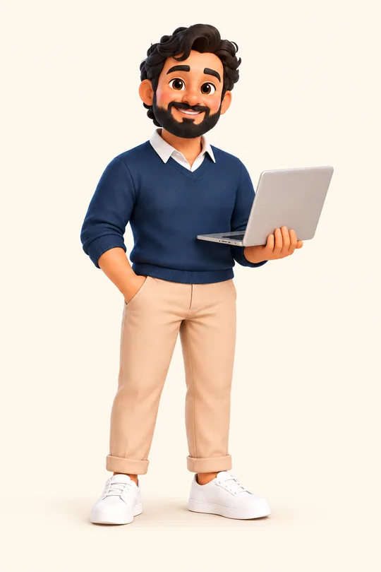 Emprendedor con computadora